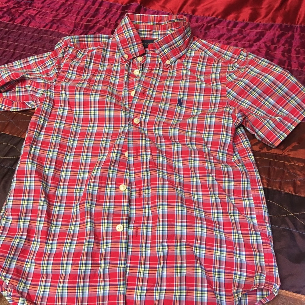 Boys size 8 Ralph Lauren cotton shirt